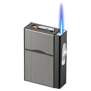 <span class=keywords><strong>2025</strong></span> người đàn ông đa chức năng 3-in-1 kim loại nhựa thuốc lá trường hợp xăng tùy chỉnh logo điện dual-sử dụng Windproof Tungsten nhẹ hơn - Product Image 1