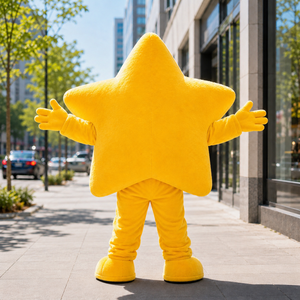 Costumes de mascotte étoile en peluche personnalisés, uniformes, OEM ODM, tenues de personnage de dessin animé pour la promotion - Fabricant chinois Shengye - Product Image 2