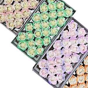 Precio al por mayor de fábrica Flor eterna Planta artificial Boda Decoración del día de San Valentín 5 capas <span class=keywords><strong>Aurora</strong></span> Rose Jabón Flor - Product Image 2