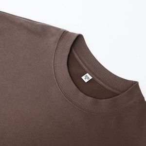 <span class=keywords><strong>Felpa</strong></span> Unisex SHINBENE <span class=keywords><strong>Oversize</strong></span> <span class=keywords><strong>Basic</strong></span> a Maniche Lunghe con Collo Tondo, Lavaggio Acido Vintage, Tessuto Pesante 400GSM - Product Image 4