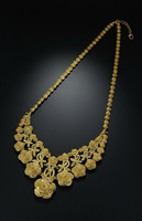Kalung Mewah Berlapis Emas 24K Dubai, Desain Bunga, Grosir Kustom Z H, Perhiasan Fashion Pernikahan, Aksesoris Wanita