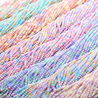 Perles de verre facettées AB de 4 mm, perles en cristal pastel macaron, perles en vrac pour la fabrication de bijoux DIY, accessoires vestimentaires