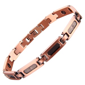 Unisex Adjustable <b>Copper</b> Magnetic Therapy <b>Bracelet</b> Single Row Strong Magnets for Natural Joint Pain Relief Stylish Everyday Wear - Product Image 2