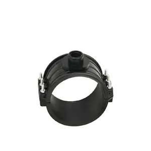 Irrigatore OEM hdpe raccordo a compressione per tubi approvvigionamento idrico e irrigazione selle a morsetto in plastica PP PE