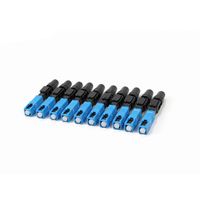 Venta directa descuento conector rápido equipo de fibra óptica SC UPC APC conector rápido adaptador de fibra de PVC y conectores SC FC LC
