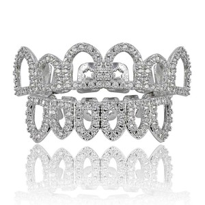 กริลล์ซสำหรับฟัน มงกุฎทองคำประดับคริสตัล สำหรับงานปาร์ตี้ เครื่องประดับฮิปฮอปสำหรับทุกเพศ - Product Image 2