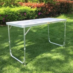 Adjustable Height Folding <b>Table</b> Camping Legs <b>Plastic</b> Picnic <b>Tables</b> Foldable Aluminum 120x60 - Product Image 2