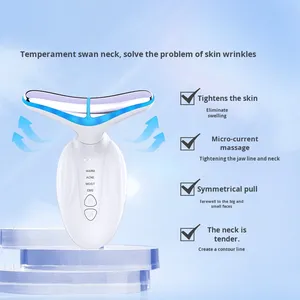 เครื่องนวดหน้าและลำคอ ABS EMS 7 โหมด ชาร์จผ่าน USB ลดเลือนริ้วรอย อุปกรณ์เสริมความงาม - Product Image 2