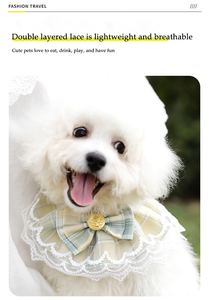 مرايل بوليستر مطبوعة مخصصة ، إكسسوارات إطعام القطط والكلاب الشخصية ، نمط القوس الاختياري ، قبعات حريرية مماثلة للحيوانات الأليفة ، عصابات - Product Image 4