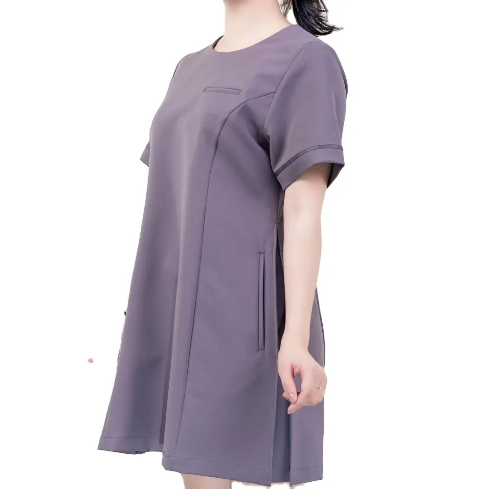 Medical Scrubs Cheap Fast Delivery Dress Nurse uniform WRAP Stored in a Polybag from Vietnam Manufacturer