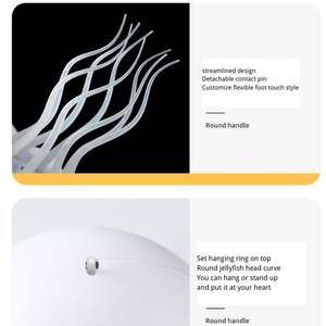 최신 동적 해파리 테이블 램프 ABS 소재 LED 조명 소리 활성화 감압 홈 장식 캠핑 바 분위기 - Product Image 3