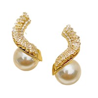 Boucles d'oreilles en spirale haut de gamme en laiton, accessoires de mode