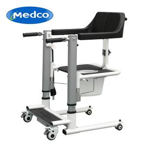Machine de transfert de patient hydraulique, hauteur réglable 725-1025 mm, avec siège de toilette et frein, pour soins à domicile - Product Image 3