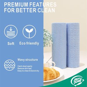 Accessoires de cuisine personnalisés, rouleaux de tissu non tissé réutilisables, lingettes nettoyantes jetables - Product Image 2