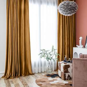 <span class=keywords><strong>Tende</strong></span> per Porte <span class=keywords><strong>e</strong></span> Finestre Premium 100% Poliestere Tessuto Morbido <span class=keywords><strong>Oro</strong></span> <span class=keywords><strong>Marrone</strong></span> Isolamento Termico Oscurante Velluto Personalizzabile Tenda Moderna - Product Image 4