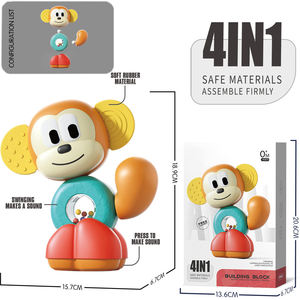 7 in 1 Multiple Styles Cartoon Animal Design Montessori Sensory Toys Educational Building Block Modularization Learning for Baby - Product Image 5