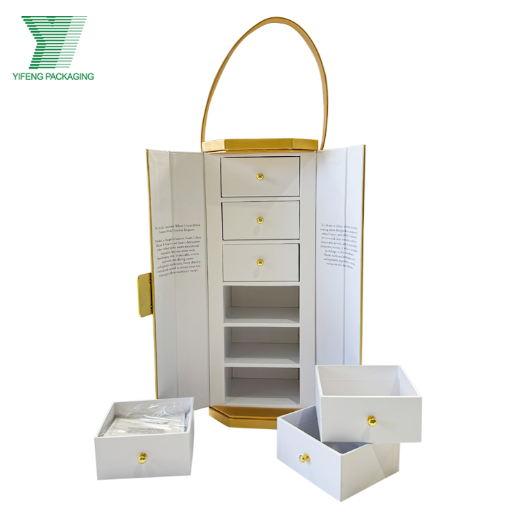 Wholesale Custom High-End Mid-Autumn Festival Eco-Friendly Matt Lamination Embossed Portable Mooncake Box Magnetic Closure