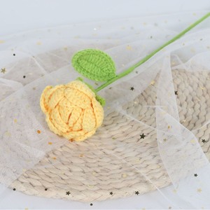 ช่อดอกกุหลาบถักมือจากเส้นด้ายสำเร็จรูป <span class=keywords><strong>ของ</strong></span>ขวัญสำหรับเทศกาลฉีซีและวันวาเลนไทน์ในจีน - Product Image 2