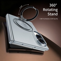 Étui de protection magnétique mat avec support rotatif à 360° pour Samsung Galaxy Z Fold 8 et film de protection d'écran