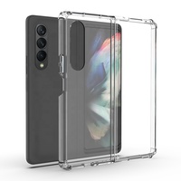 Étui transparent souple en TPU ultra-fin pour Samsung Galaxy Z Fold 3 4 5 6 5G, protection antichoc pour la coque arrière pliable