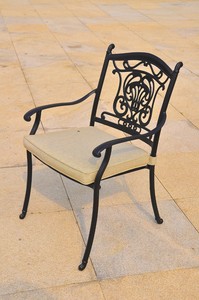 <span class=keywords><strong>Fauteuil</strong></span> en aluminium moulé léger et robuste, facile à déplacer pour toutes les occasions en extérieur, assise confortable, vente flash - Product Image 5