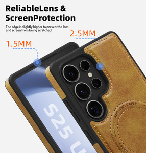 Funda Magnética de Piel Sintética de Lujo para Teléfono, con Soporte Oculto Invisible, para Samsung Galaxy S24 <span class=keywords><strong>23</strong></span> 22 S26 Plus Ultra, Gran Venta - Product Image 3