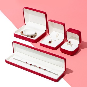 Custom High Quality Metal Microfiber Velvet Jewelry <b>Packaging</b> <b>Box</b> Modern Style with Ring Pendant Necklace for Gift Giving - Product Image 4