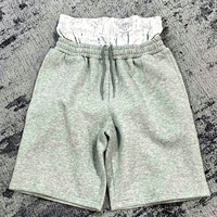 PT1445 Pantalon de jogging double taille pour homme, style streetwear, short 100 % coton, impression DTG personnalisée, pantalon en molleton