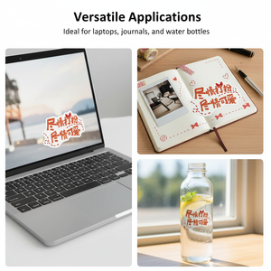 Holographic die-cutting printed stickers, UV-resistant <b>labels</b>, waterproof self-adhesive die-cutting custom stickers - Product Image 2