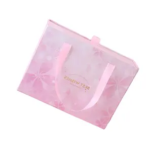 Luxury Paper Box Custom Logo Design Jewelry Chocolate Cardboard Rigid Magnetic Gift Elegant Wedding Dating Paper Packaging Box
