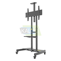 Support mobile Kaloc 180 pour téléviseurs de 55 à 80 pouces, chariot mobile robuste réglable, support de télévision portable