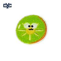 Parches de Frutas de Dibujos Animados Personalizados de Fábrica, Adorables y Esponjosos, Parche de Frutas Kawaii de Limón y Naranja de Chenilla