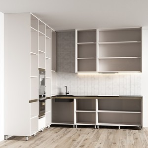 <span class=keywords><strong>Armario</strong></span> de cocina automático con elevación eléctrica, de madera contrachapada, para despensa de cocina, con chapa de madera - Product Image 3