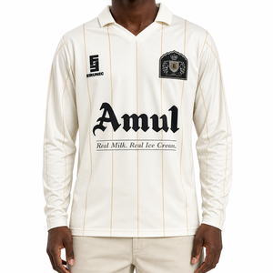 Chemises polo à manches longues personnalisées, broderie logo, taille oversize, col en V noir, style sport classique - Product Image 2