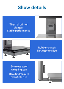 Ai nhận dạng trọng lượng Quy mô tiền mặt đăng ký 15.6 inch Màn hình kép POS quy mô cho siêu thị bán lẻ - Product Image 5