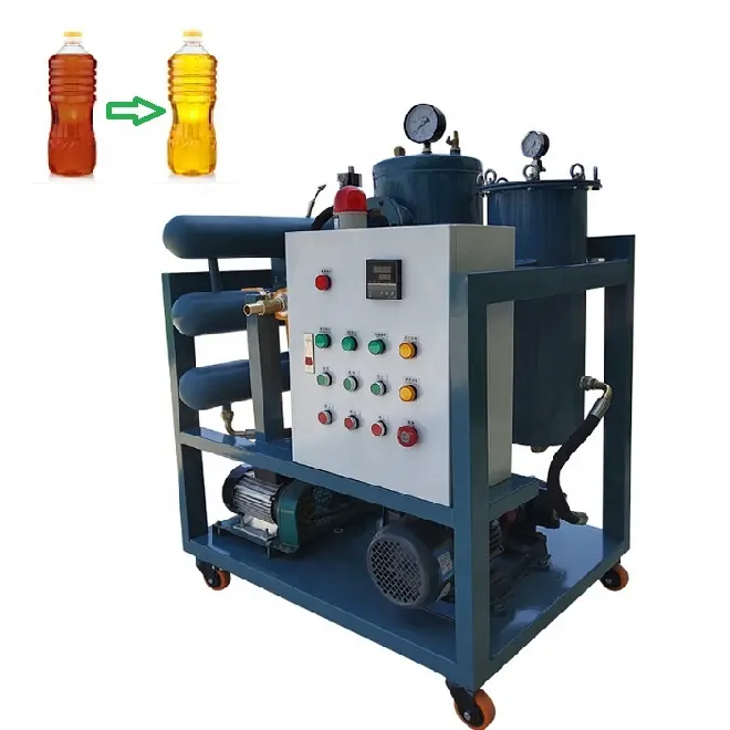 industrial vacuum waste hydraulic transformer Lubricant oil filter purifier filtration recycling cleaning machine automatic
