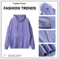 Sweat à capuche ample à manches longues pour jeunes, avec logo imprimé personnalisé et broderie, pour le printemps et l'automne