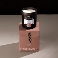 Boîtes à bougies rigides personnalisées en carton recyclé avec logo en relief, couleurs personnalisées, impression CMJN pour emballage professionnel en gros