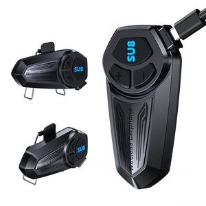 Auriculares para Casco de Motocicleta SU8, Resistentes al Agua, con Asistente de Voz con IA, Compatibles con Llamadas Manos Libres - Product Image 1