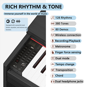 Teclado de piano acústico KIMFBAY Pianos usados a la venta Teclado <span class=keywords><strong>MIDI</strong></span> Piano 88 teclas - Product Image 2