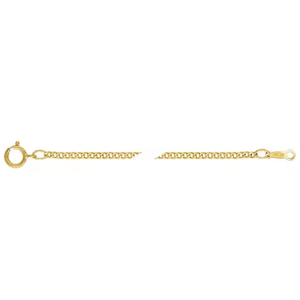 थोक ठीक वास्तविक 14k सोने से भरा हुआ 2 मिमी मुहर वाली क्यूबन लिंक चेन हार, महिला स्थायी गहने उपहार - Product Image 6