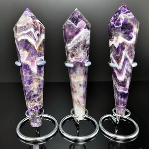 Venta al por mayor varita de piedra de amatista de sueño natural Fanshi gran oferta artesanías de cristal de cuarzo de fábrica para la decoración del hogar y la curación - Product Image 1