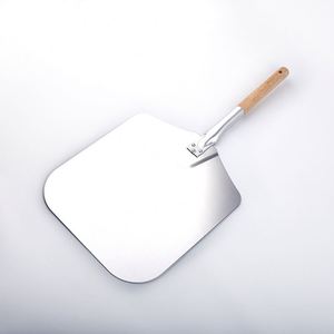 Pala para Pizza Desmontable de Aleación de Aluminio de 14 Pulgadas con Mango Largo de Madera, Herramienta de Repostería Personalizada al por Mayor - Product Image 3