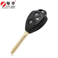 Coque de clé de voiture à distance 3 boutons FOB pour Toyota Camry RAV4 Yaris Prado Tarago Corolla REIZ Crown Avalon Venza