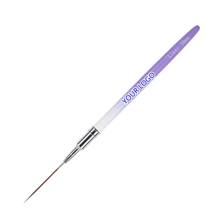 7/15/20/25/30Mm Uv-Gel Acrylique Conseils Rayures Ongles Art Dessin Peinture Outils Ongles Liner Brosse