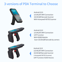 Clavier complet 4 pouces Android PDA NFC Reader CPU Data Terminal 1D/2D QR Code Barcode Scanner Handheld Android 10/12 Operating