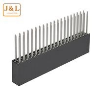 Connecteur en laiton et nylon plaqué or FH2.54-40P 10A, 40 voies, pas de 2,54 mm, double rangée, type DIP, pour câblage, 2*20P L23.5