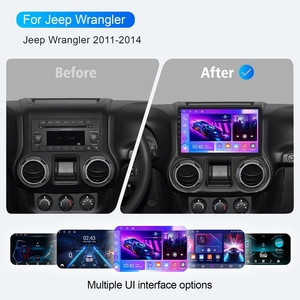 Rhythm 10 Inch Android Car Multimedia Player Upgrade Touch Screen Wireless Carplay <b>Auto</b> Navigation for Jeep Wrangler 2011- 2014 - Product Image 2