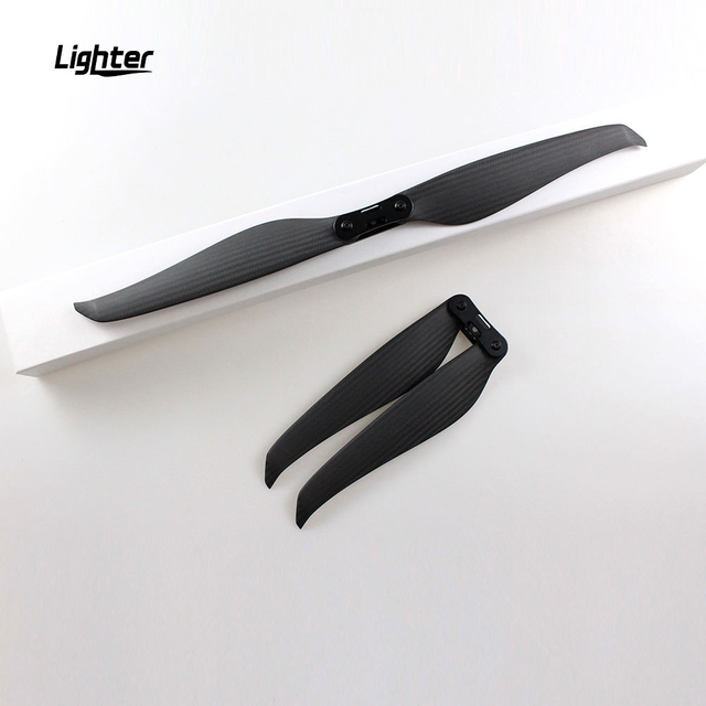 Compact design folding carbon fiber propeller, high-efficiency UAV component for multirotor drones.