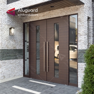 Système <span class=keywords><strong>de</strong></span> <span class=keywords><strong>porte</strong></span> pivotante en acier, aluminium et verre <span class=keywords><strong>pour</strong></span> hôtel, appartement, villa, entrée principale minimaliste, grande <span class=keywords><strong>porte</strong></span> extérieure - Product Image 6